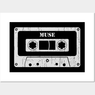 Muse - Vintage Cassette White Posters and Art